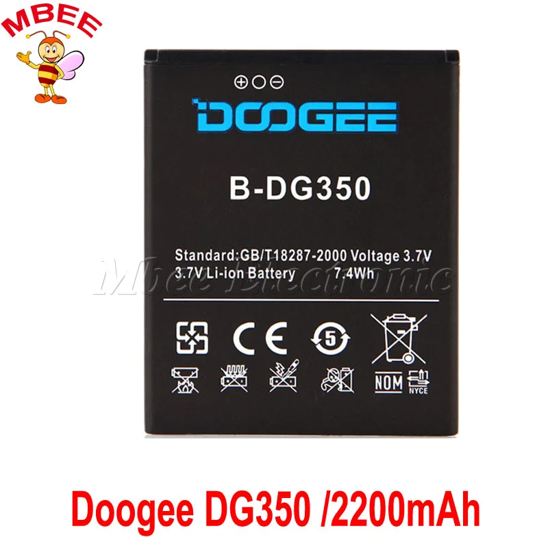 Оригинальный аккумулятор Doogee DG350 B 2200 мАч|doogee dg350 battery|batteries batteriesbattery doogee |