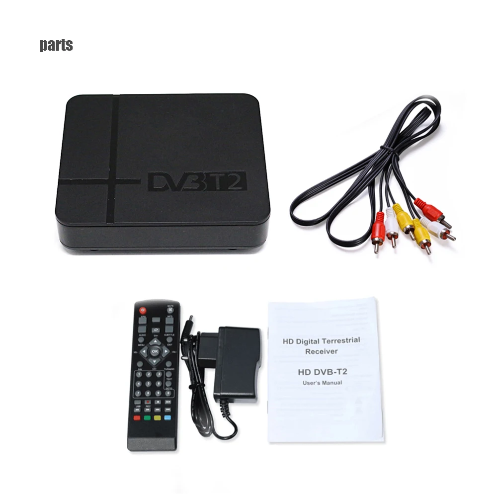 Цифровой наземный ТВ-приемник dvb t2 HD 1080P DVB-T2 ТВ-приставка H.264 MPEG-2/4 ТВ-тюнер приемлемый dvb-t стандартный мини-приставка