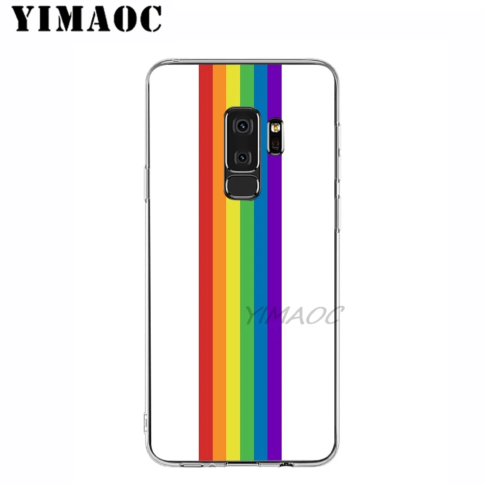 YIMAOC Rainbow Love Coloful Мягкий силиконовый чехол для samsung Galaxy A5 A6 плюс A7 A8 A9 2018 J3 J5 J6 J7 2016 2017