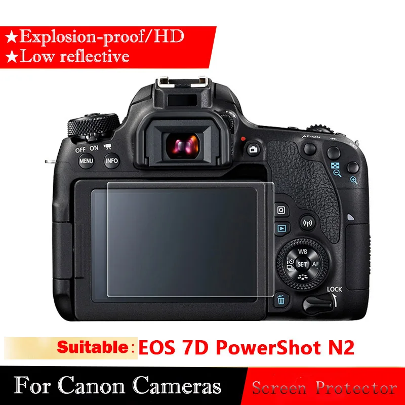 Защитная пленка из закаленного стекла для Canon EOS 7D PowerShot N2 камеры стальная SLR HD