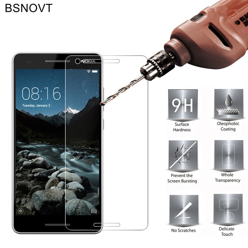 2 uds vidrio para Nokia 2,2 Protector de pantalla de vidrio templado para Nokia 2,2 vidrio para Nokia 2,2 pel&iacute;cula protectora de pantalla de tel&eacute;fono 5,71"-0