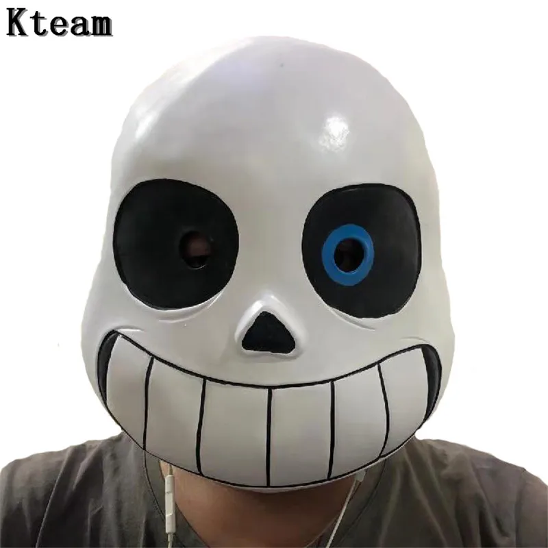 Популярная забавная Маскарадная маска Sans Undertale крутой скелет череп на Хэллоуин