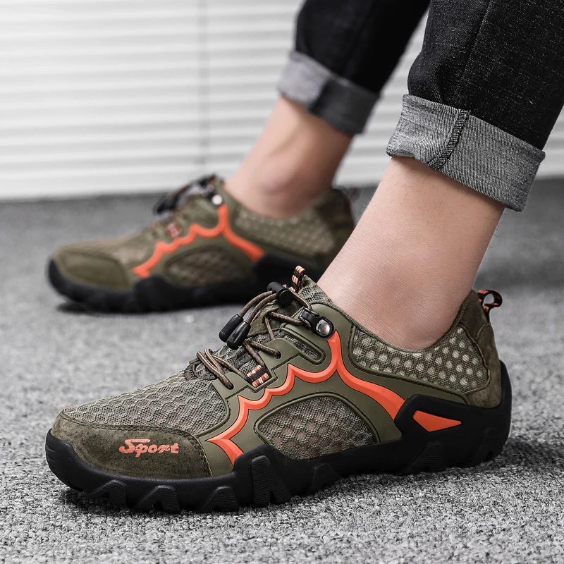Водонепроницаемые сандалии для улицы походные мужчин треккинговые тропы