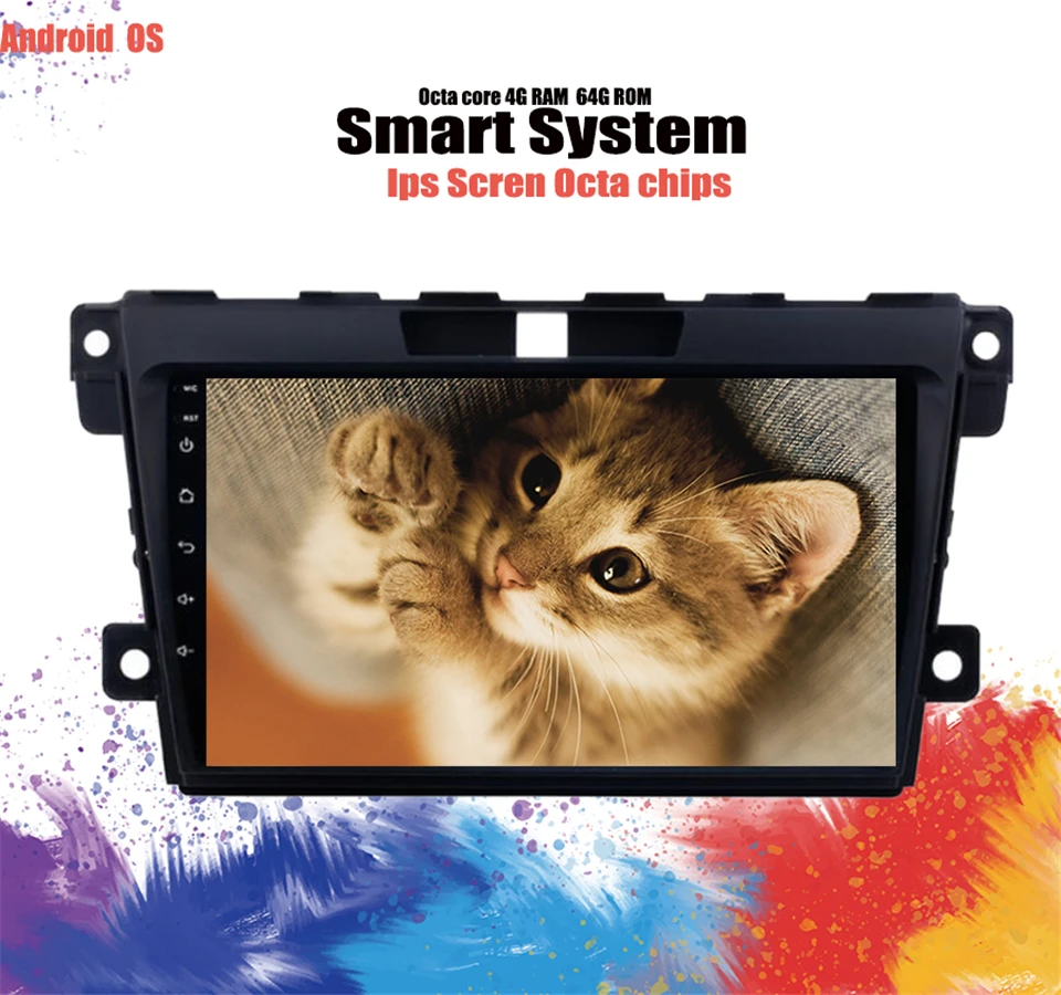 Android 10 0 автомобильный DVD GPS навигатор для Mazda CX7 CX 7 2008 2015 Автомобильный