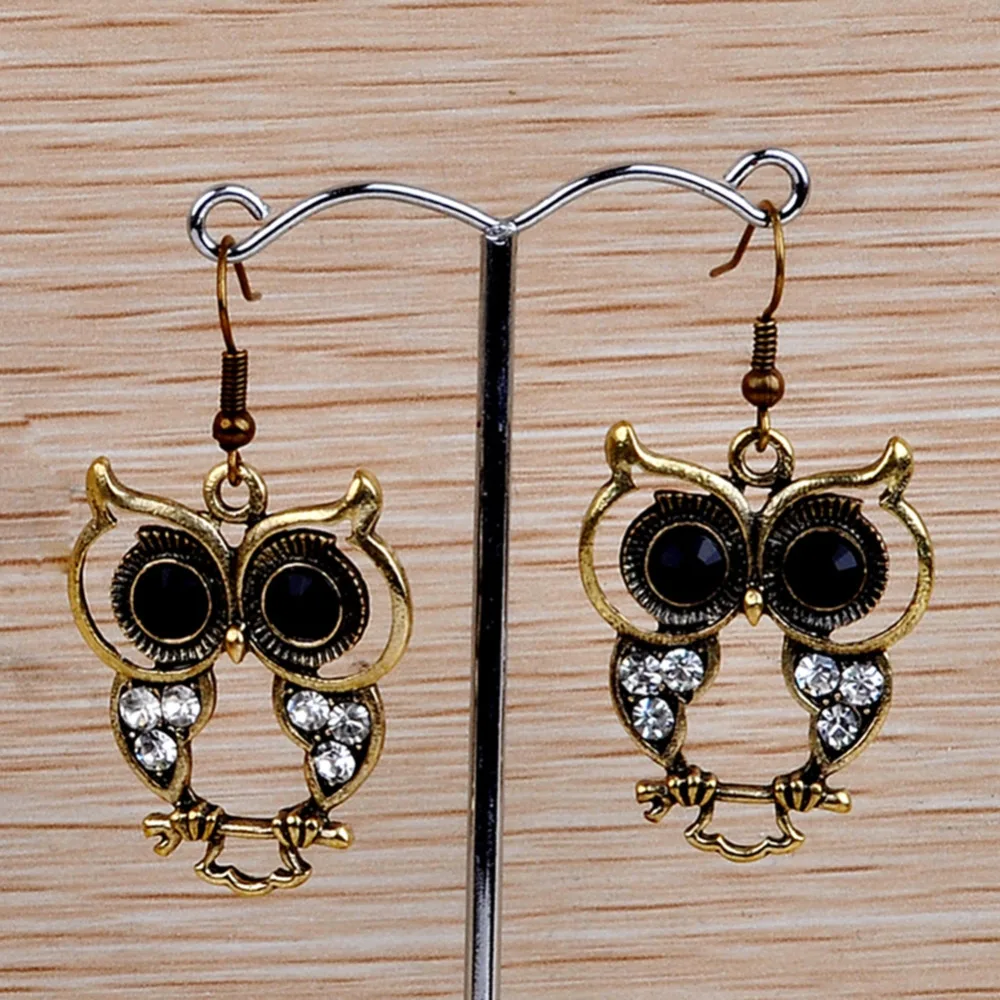 Женские винтажные серьги гвоздики в богемном стиле|owl earrings|earings for girlsearrings women |