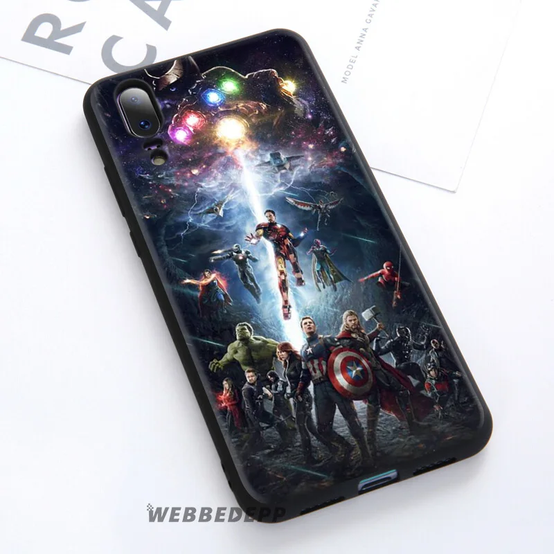 Мягкий чехол с Мстителями Марвел Капитан Америка для huawei P30 P20 Pro P10 P9 Lite P Smart и Nova 3 3i Y9