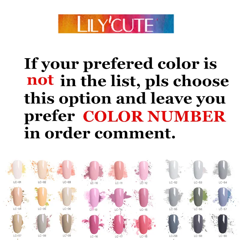 leave message LILYCUTE 6 бутылочек серии лак для ногтей 5 мл черный белый красный серый замочить от УФ гель лак клей маникюрный лак основа верхнее покрытие - Цвет: leave message