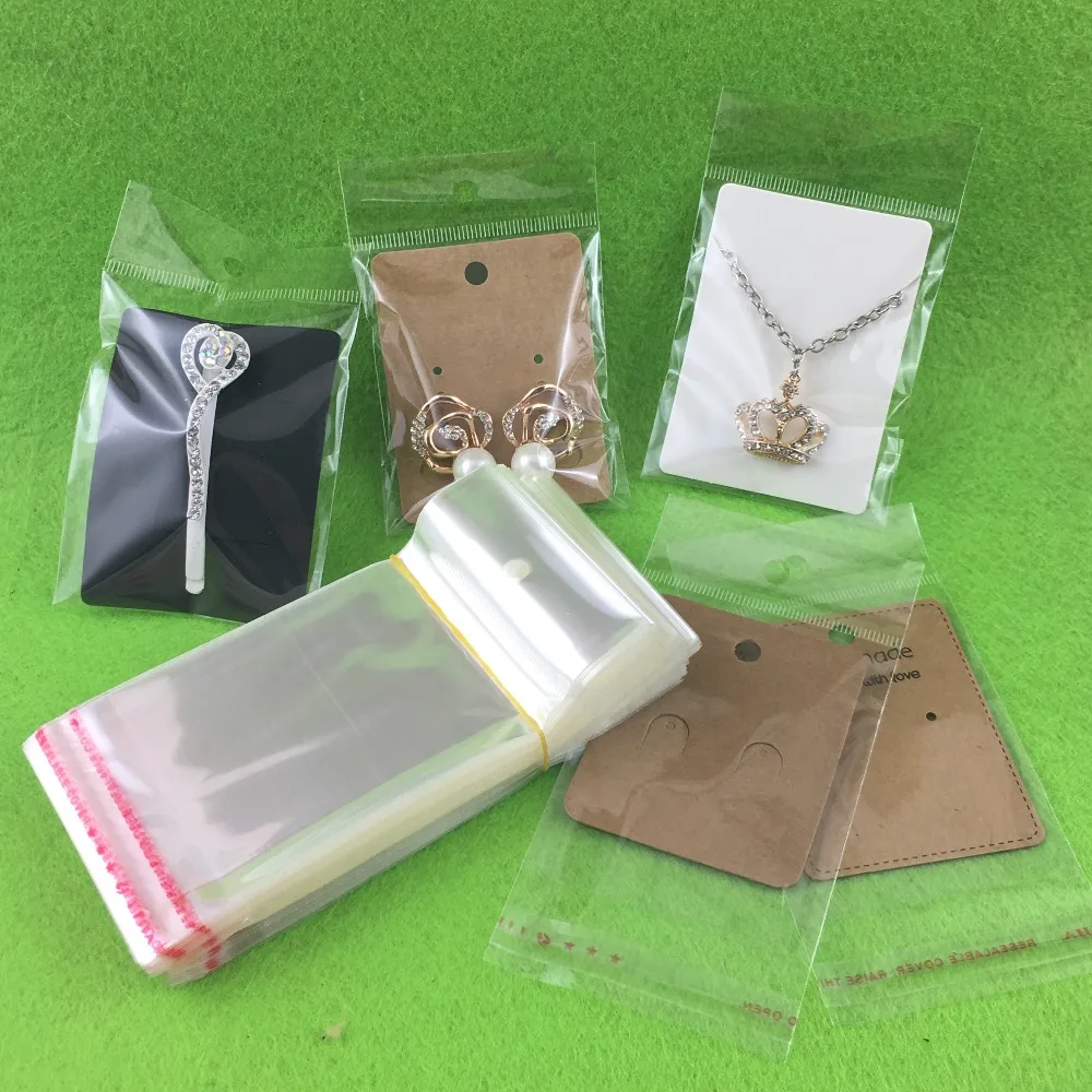 1000 шт. прозрачные пакеты для пластиковых пакетов 12 х6 см|with bag|plastic bag adhesive sealbag pack |