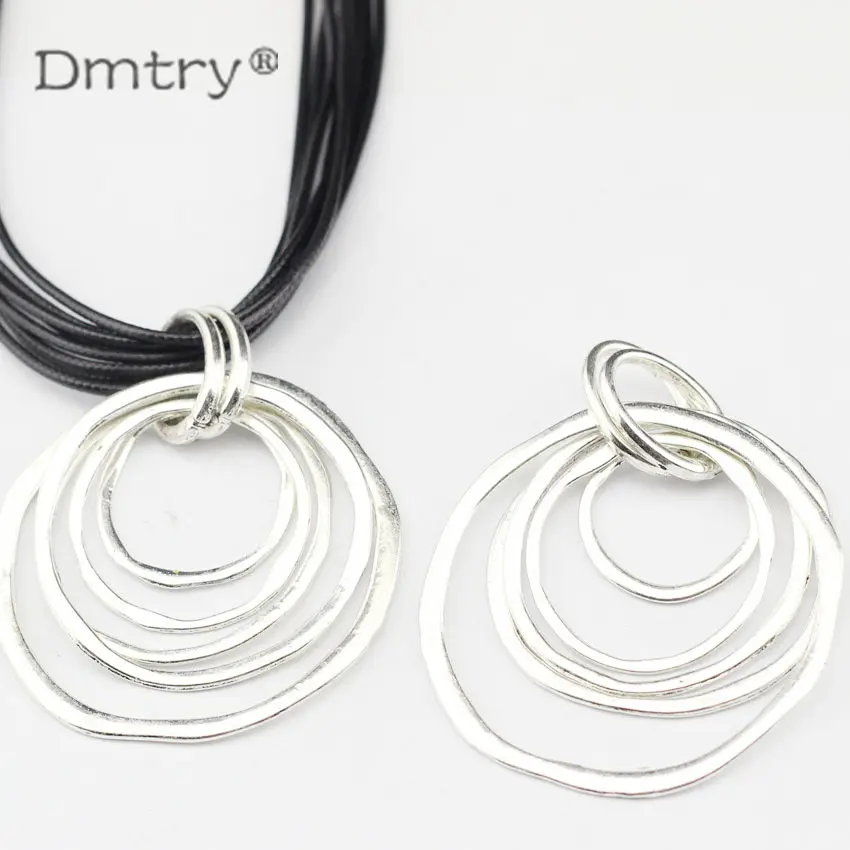 Dmtry 2 шт. оптовая продажа модные ювелирные изделия серебряные подвески ожерелье