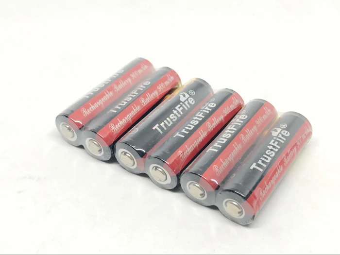 10 шт./лот TrustFire 14500 AA 900 мАч 3 7 в защищенный литиевый аккумулятор аккумуляторные
