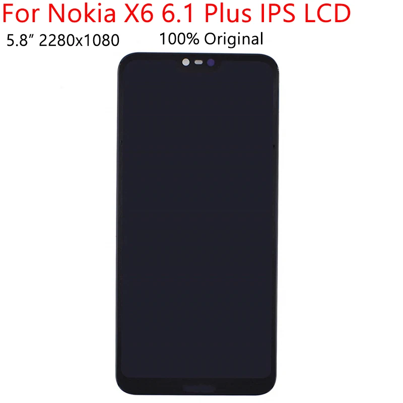 5 8 &quotОригинальный AAA для Nokia X6 6 1 Plus ЖК дисплей сенсорный экран дигитайзер в сборе