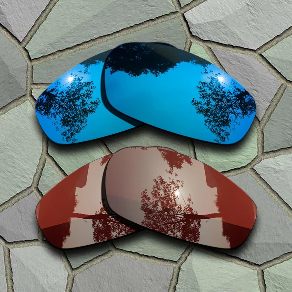 Сменные поляризационные линзы для солнцезащитных очков Oakley голубого и