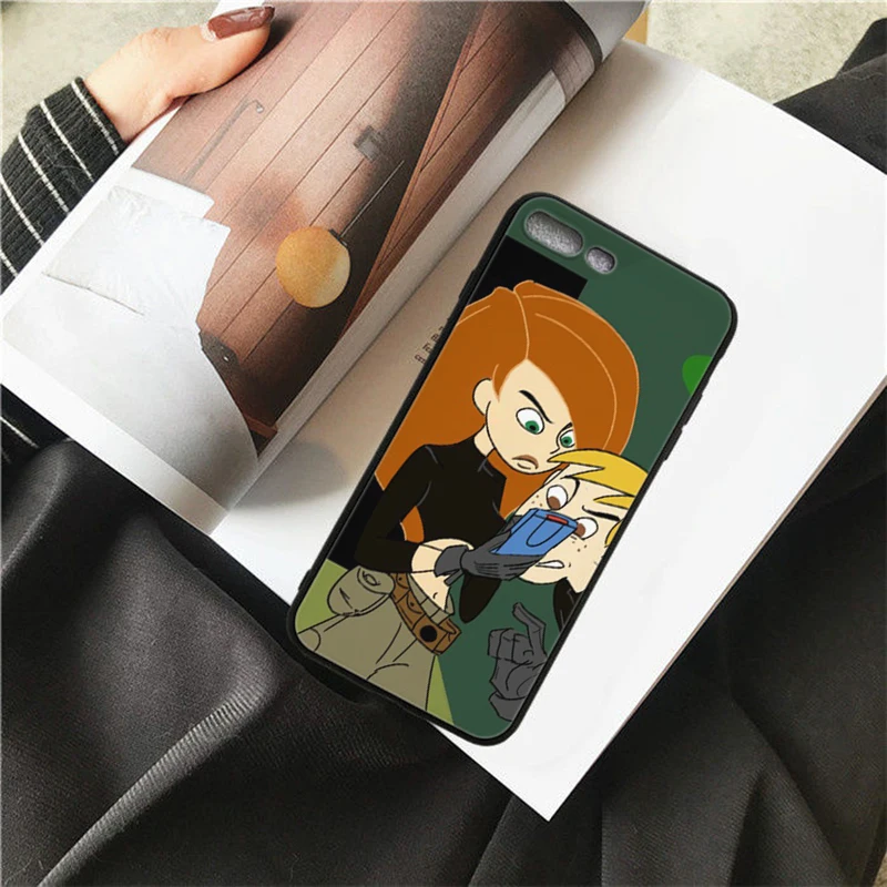 Мягкий чехол для телефона HOUSTMUST kиммуникатор Ким черный iPhone 6 6s 7 8 X 5 5S SE 6plus 7plus 8plus XR