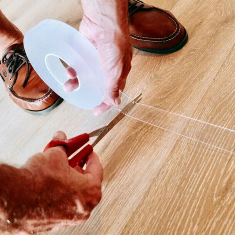 Многофункциональная автомобильная нано-лента 1 м без остатка Нескользящая