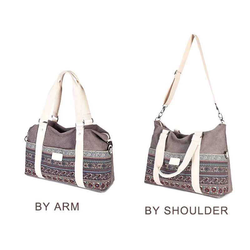 Canvasartisan Женская Vintage Style hangbags Tote Многофункциональный Холщовый мешок путешествия