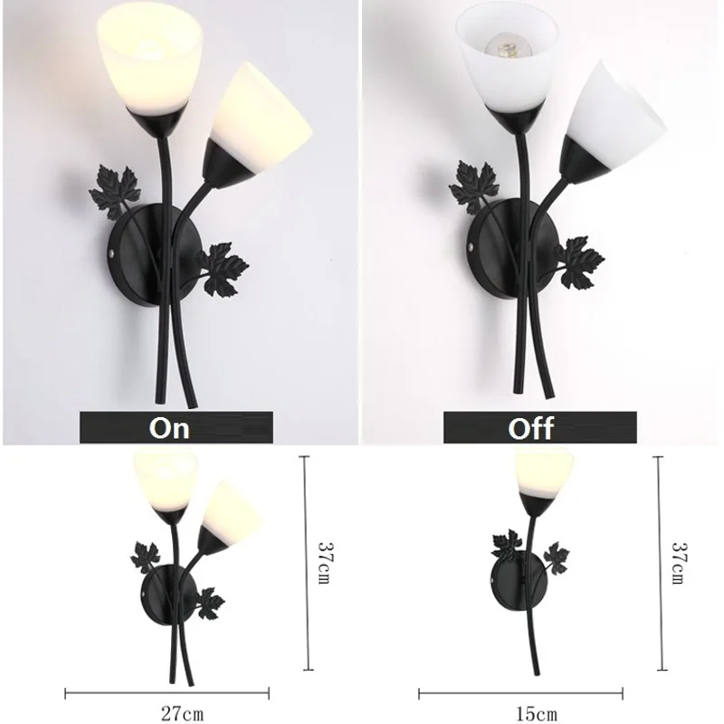 Железный настенный светильник Moden в скандинавском стиле лампа для спальни
