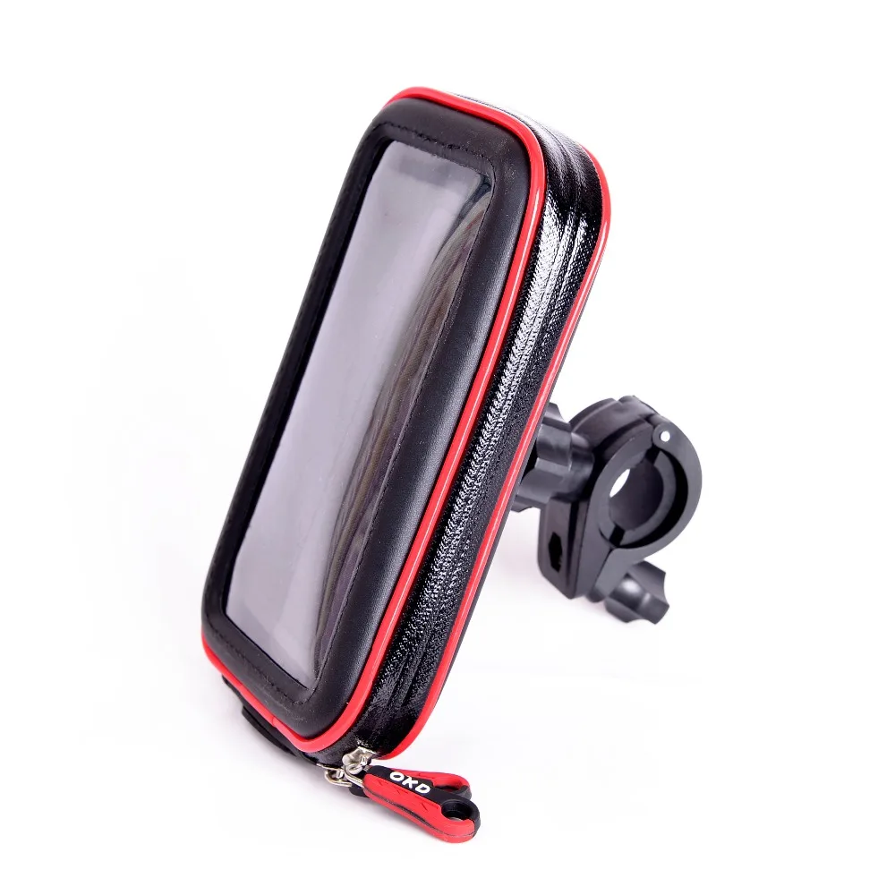 upgrade waterproof motorcycle phone holder bag bicycle rainproof gps phone holder bike handlebar support moto mount card slots free global shipping