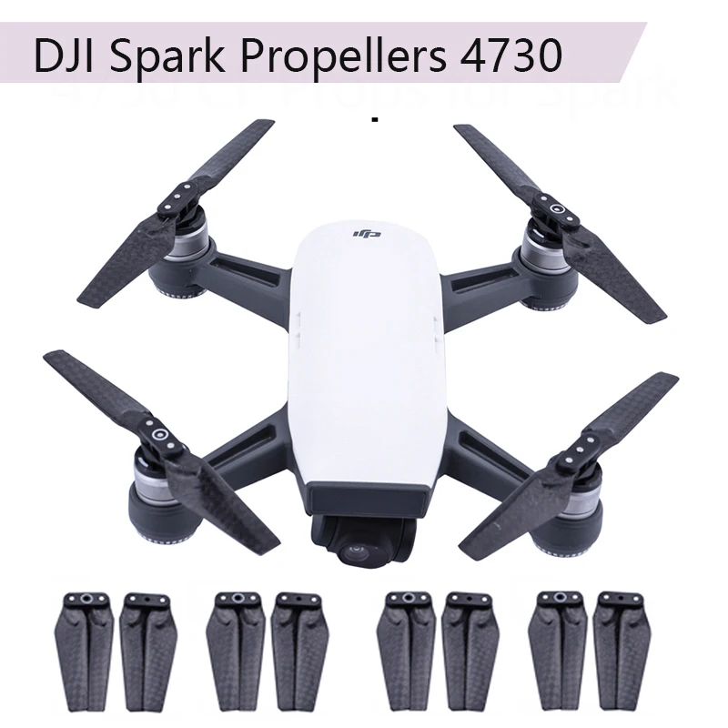 8 шт. пропеллеры из углеродного волокна 4730 складные для дрона DJI SPARK быстросъемный