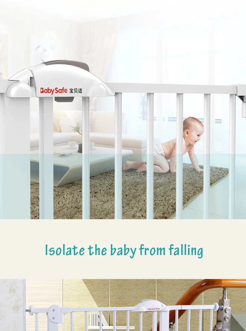 66-194 см детская безопасная дверь Babysafe детская безопасная дверная планка лестничная перила дверная ограда ограждение для собак