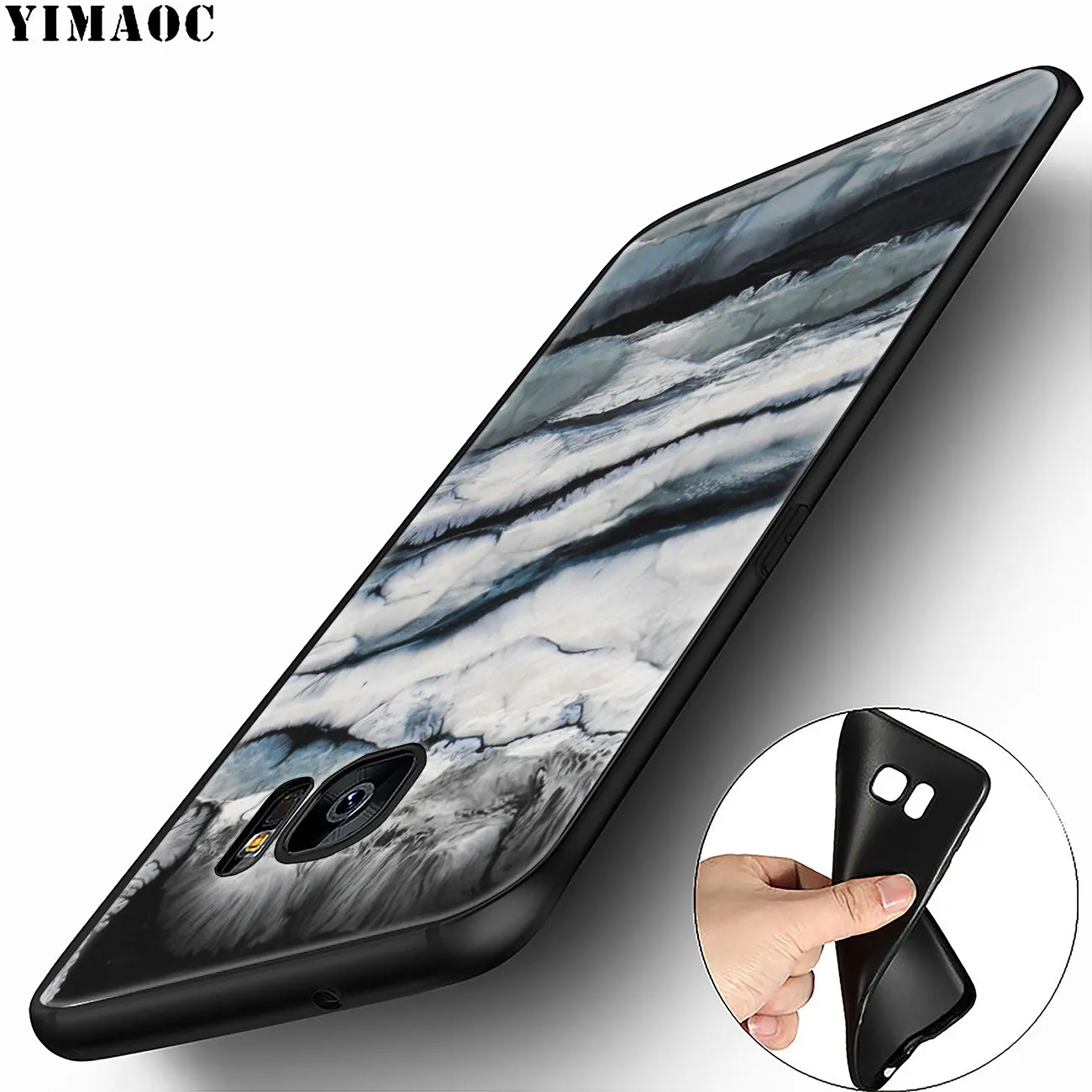 YIMAOC новейший модный мраморный Мягкий силиконовый чехол для Samsung Galaxy A6 A9 A8 A7 2018 A3 A5