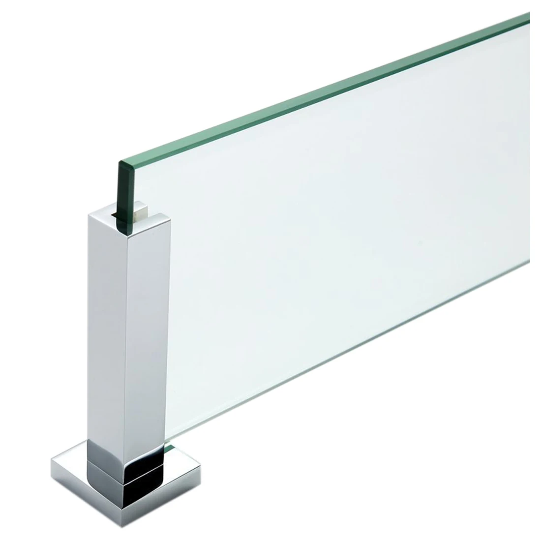 Настенная полка для Ванная комната Стекло лоток хромированной латуни очень