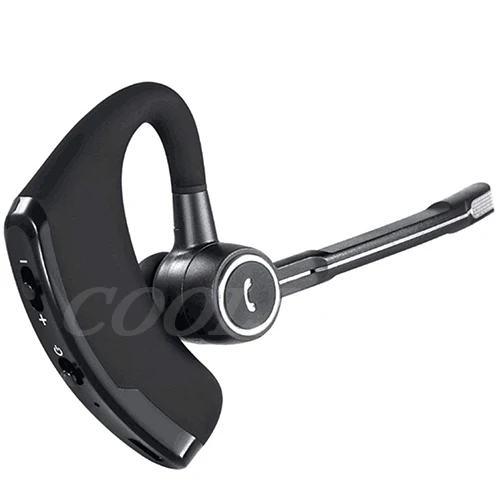 Черный COOLJIER V8S бизнес Bluetooth гарнитура для автомобиля Bluetooth Handsfree Беспроводные bluetooth наушники с микрофоном для iPhone Xiaomi samsung - Цвет: Черный