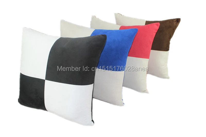 Бесплатная доставка 45*45 см полиэстер замша попеременная наволочка искусственная