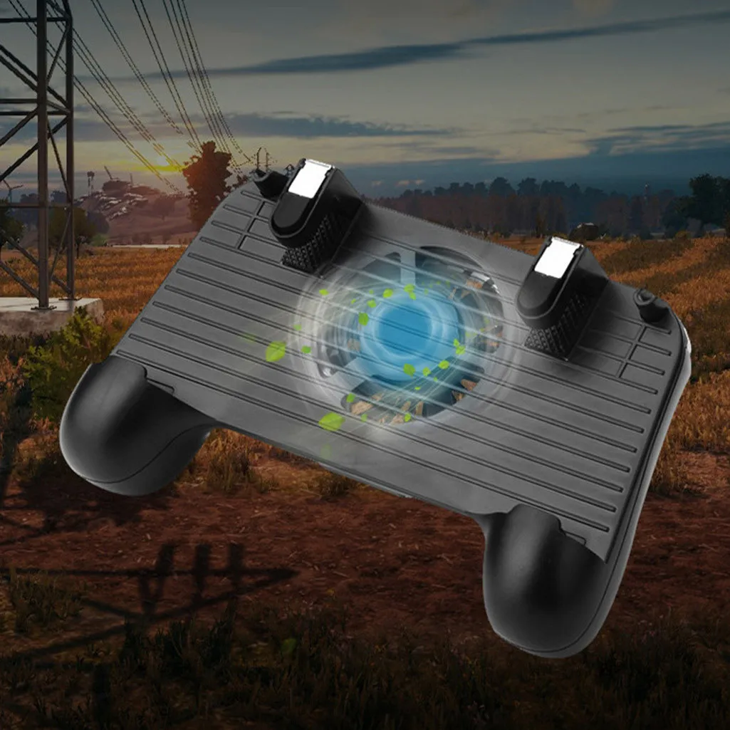 FPS мобильный игровой контроллер для PUBG 4в1 геймпад стрельба и цель триггер телефон охлаждение лучшая игра предотвратить сотовый телефон fever