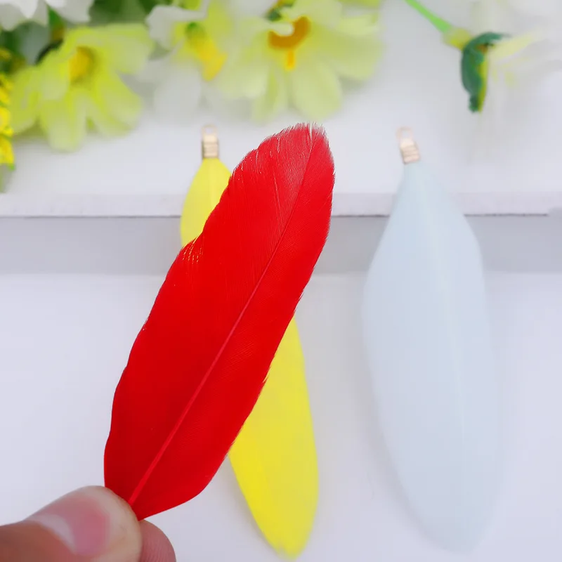 

Natural Goose Feathers Natural White Feather Plumes for Carnival Halloween Christmas DIY Craft Wedding Home Decoration 50pcs