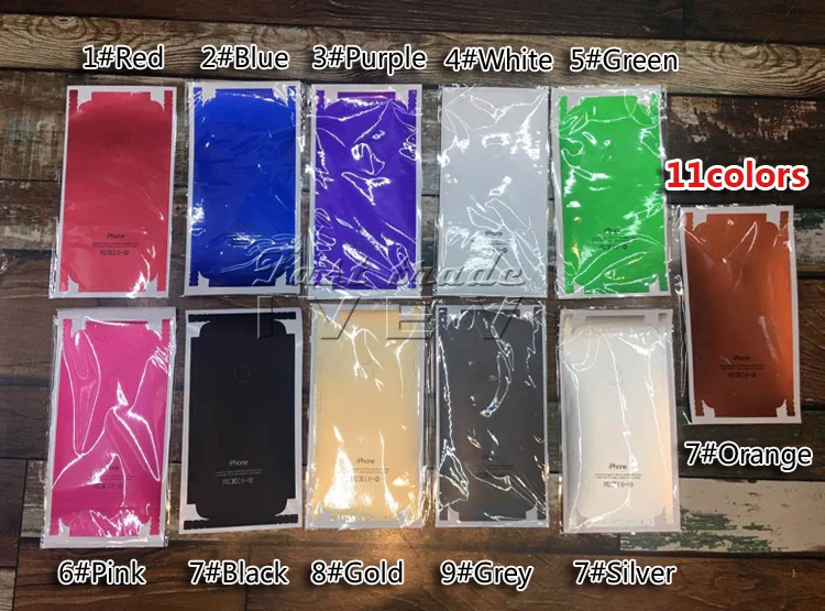 1000 шт./лот оптовая продажа Защитная пленка для задней панели iPhone 5 7 7Plus 6 6SP тонкая