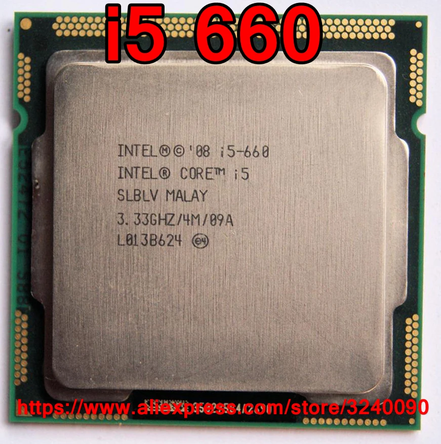 Оригинальный двухъядерный процессор Intel Core i5 660 3 33 ГГц LGA1156 4 м кэш 73 Вт i5-660