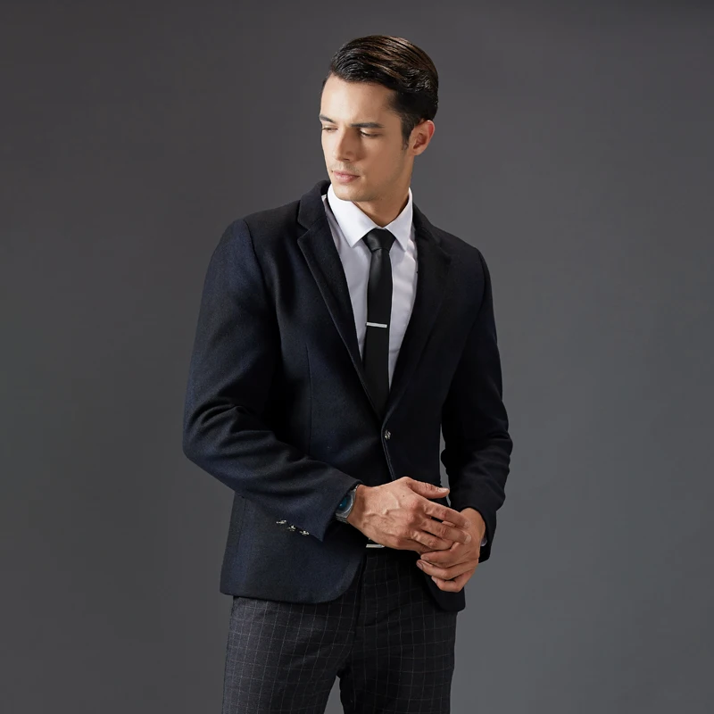 2017 высококачественный мужской Модный повседневный приталенный пиджак деловой