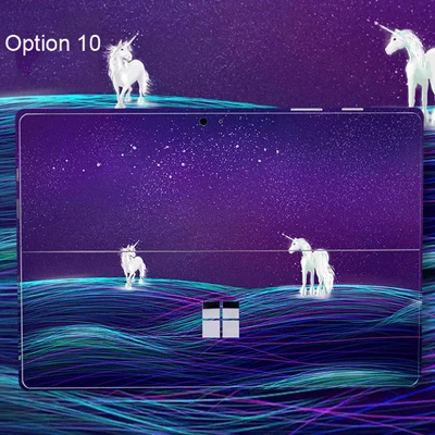 Окрашенный КИТ шаблон ПВХ ноутбук наклейка для microsoft Surface Pro 5 Высокое качество покрытие кожи стикер s для Surface Pro 4 Pro 3 - Цвет: Option 10
