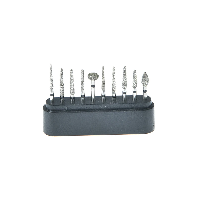 10pcs/set High Quality Dental Burs Set Diamond Polishing Grinding Drill Grinder Bits Rotary Tool | Красота и здоровье