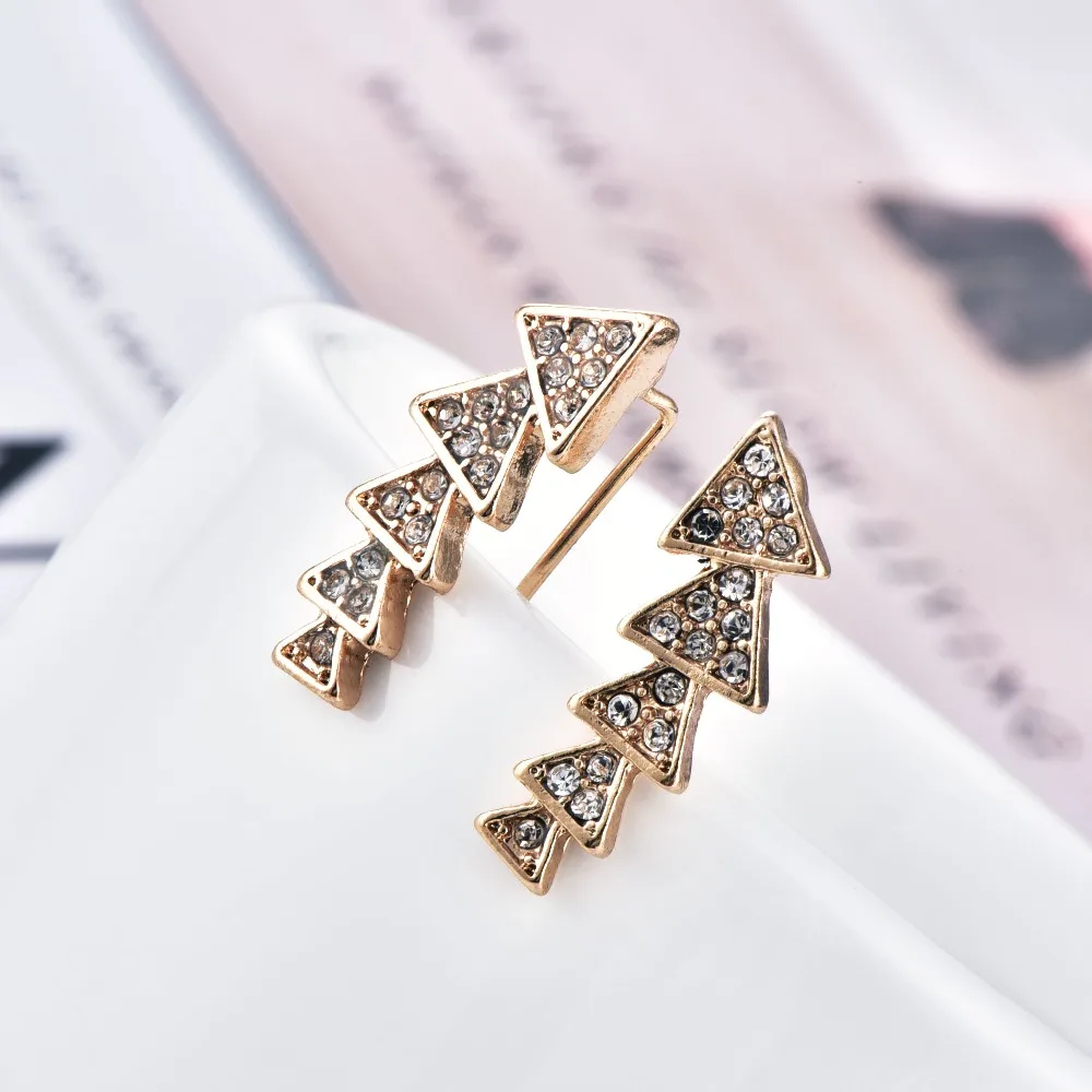 Новые модные темпераментные длинные серьги с цирконом для женщин блестящие