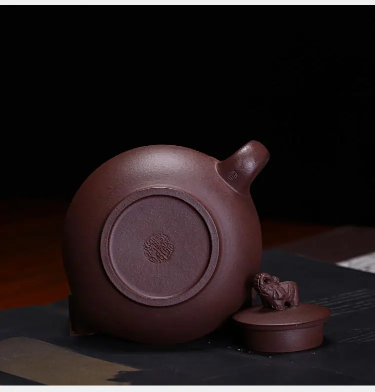 Исин Чай горшок удачи слон песок Ёмкость фиолетовый глины чашка чайник ручной