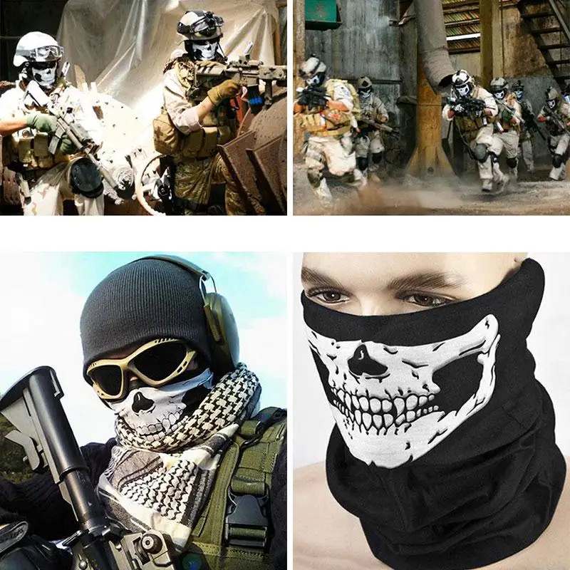 WoSporT новая тактическая маска для лица Archey Skull бесшовная Военная охотничья повязка на голову маски для лица бандана шарфы с черепом
