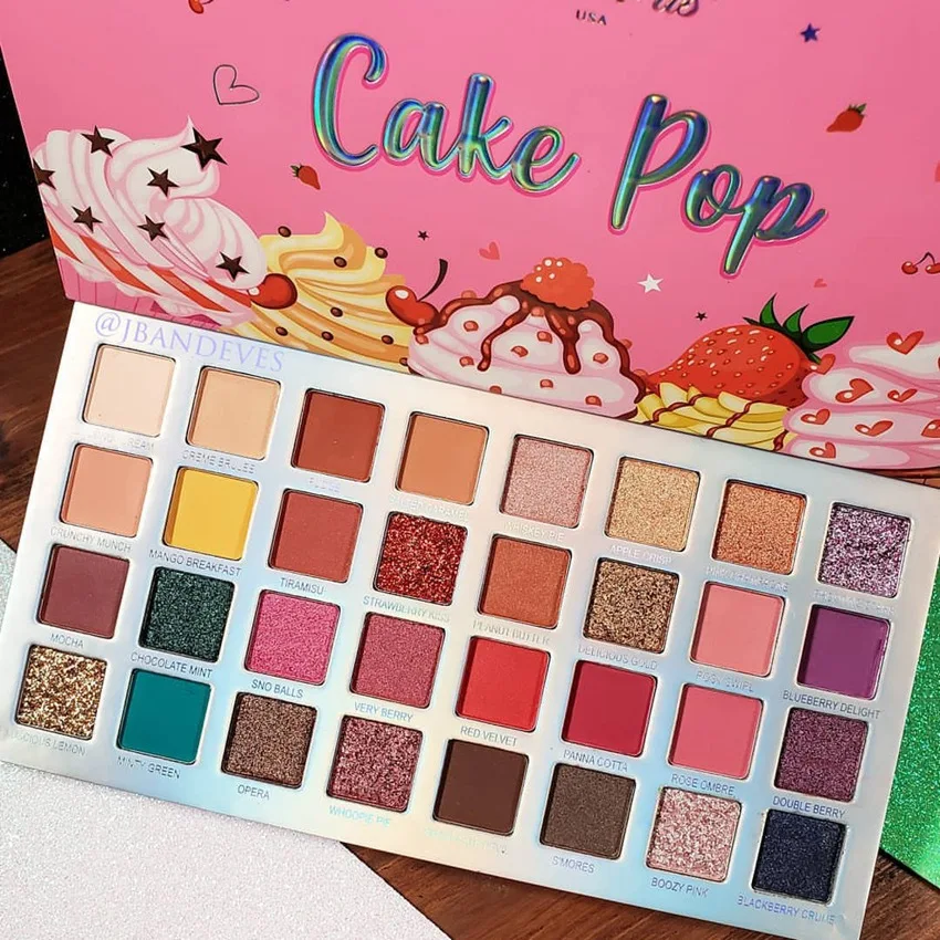 Новые 32 цвета мерцающие матовые тени для век Палитра Пигмент Земля Тон Копченый