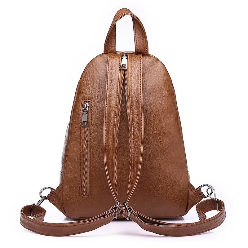 Женский кожаный рюкзак Mochila Feminina винтажный повседневный с кисточками для девочек