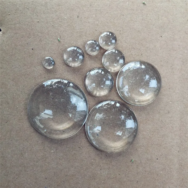 Высокое качество 100 шт./лот 8 мм-40 мм на выбор круглая плоская прозрачная бижутерия