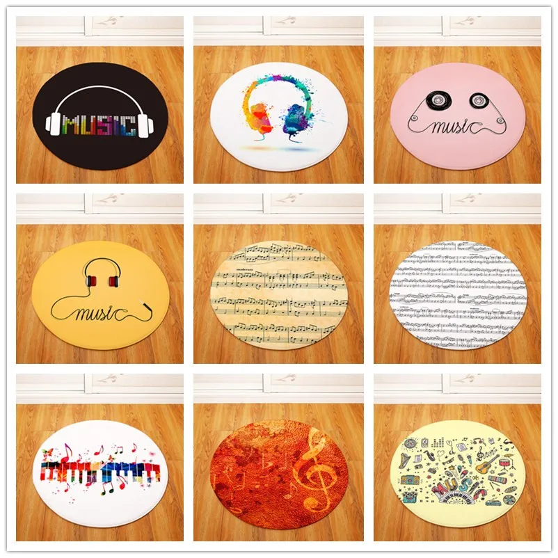 Note Key круглый ковер Детская игровая палатка гимнастический коврик спальня