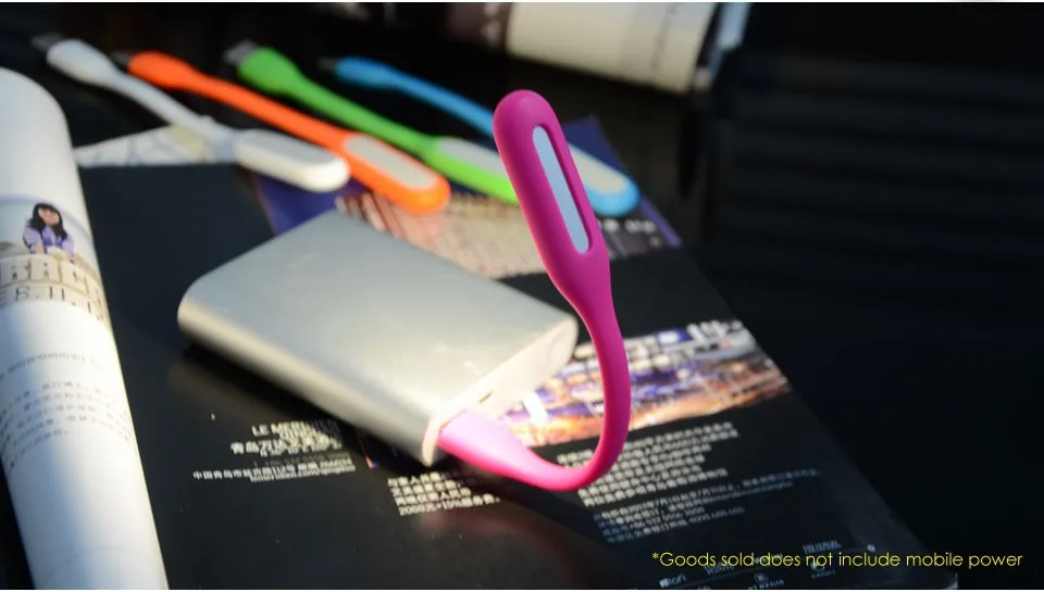 Новая Оригинальная USB Светодиодная лампа для чтения, мини-чип, регулируемое освещение в белом/синем/зеленом/розовом/оранжевом