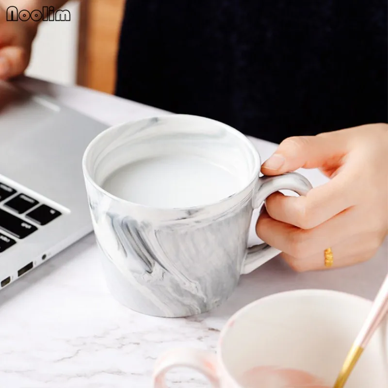 NOOLIM мраморная креативная керамическая кружка подарок для влюбленных утренняя