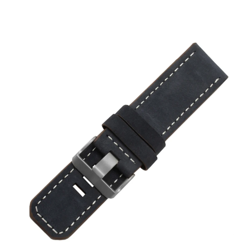 PEIYI replacement leather watchband for Garmin Fenix 3 26mm black brown genuine leather strap with tools and connecting rod