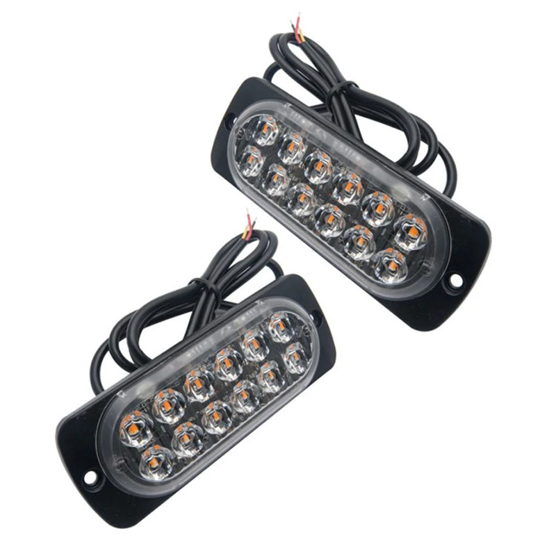 12V-24V 18 Вт грузовой автомобиль аварийный светильник мигает пожарные s 12Led