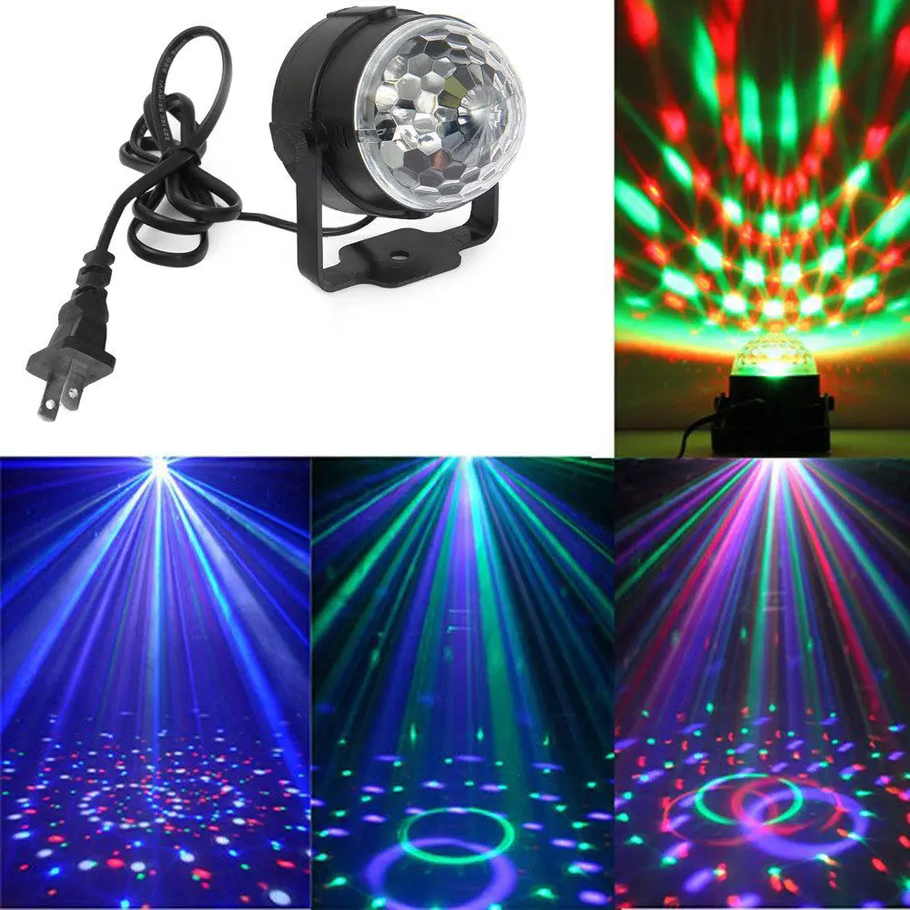 3 светодиодный RGB магический хрустальный эффект шар светильник сценического ing