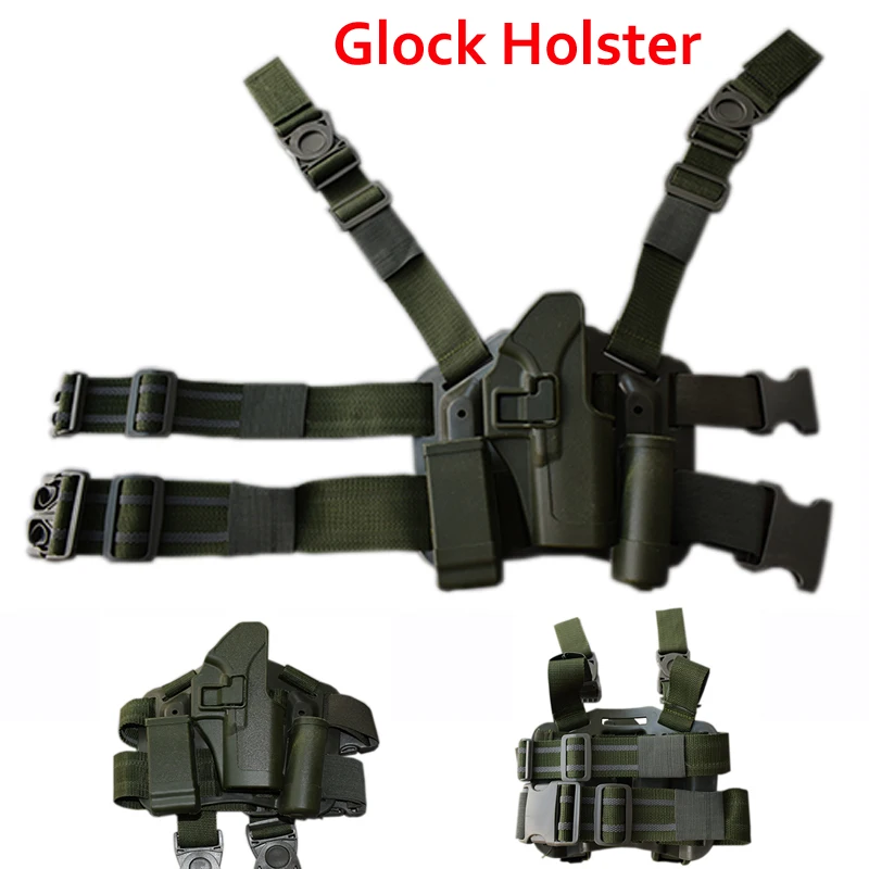 Тактическая кобура для пистолета Глок страйкбола бедра внешняя ног подходящая