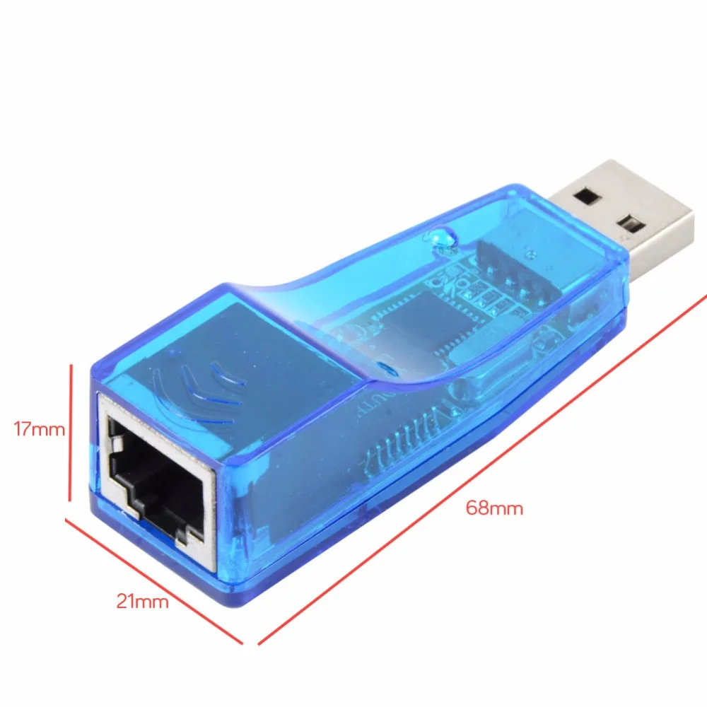 

USB 2.0 To LAN RJ45 Ethernet 10/100Mbps Network Card Adapter CSUG For PC Laptop