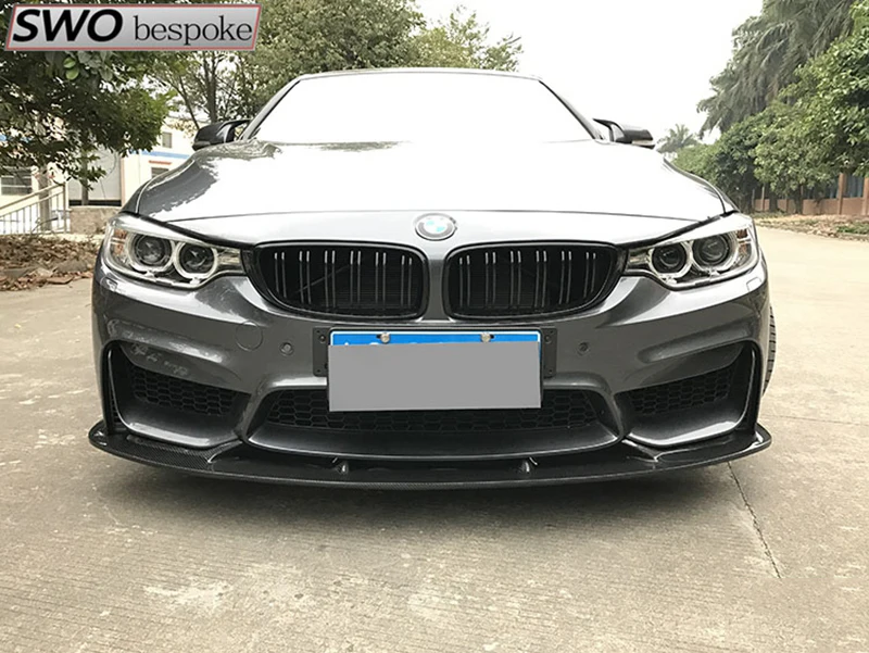 Автоаксессуары MONTFORD для BMW F80 F82 M3 M4 углеродное волокно гоночный передний бампер
