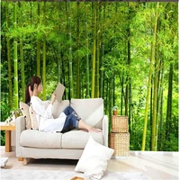 beibehang 3d room wallpaper custom mural non woven wall sticker picture 3 d freshness of bamboo painting photo wallpaper